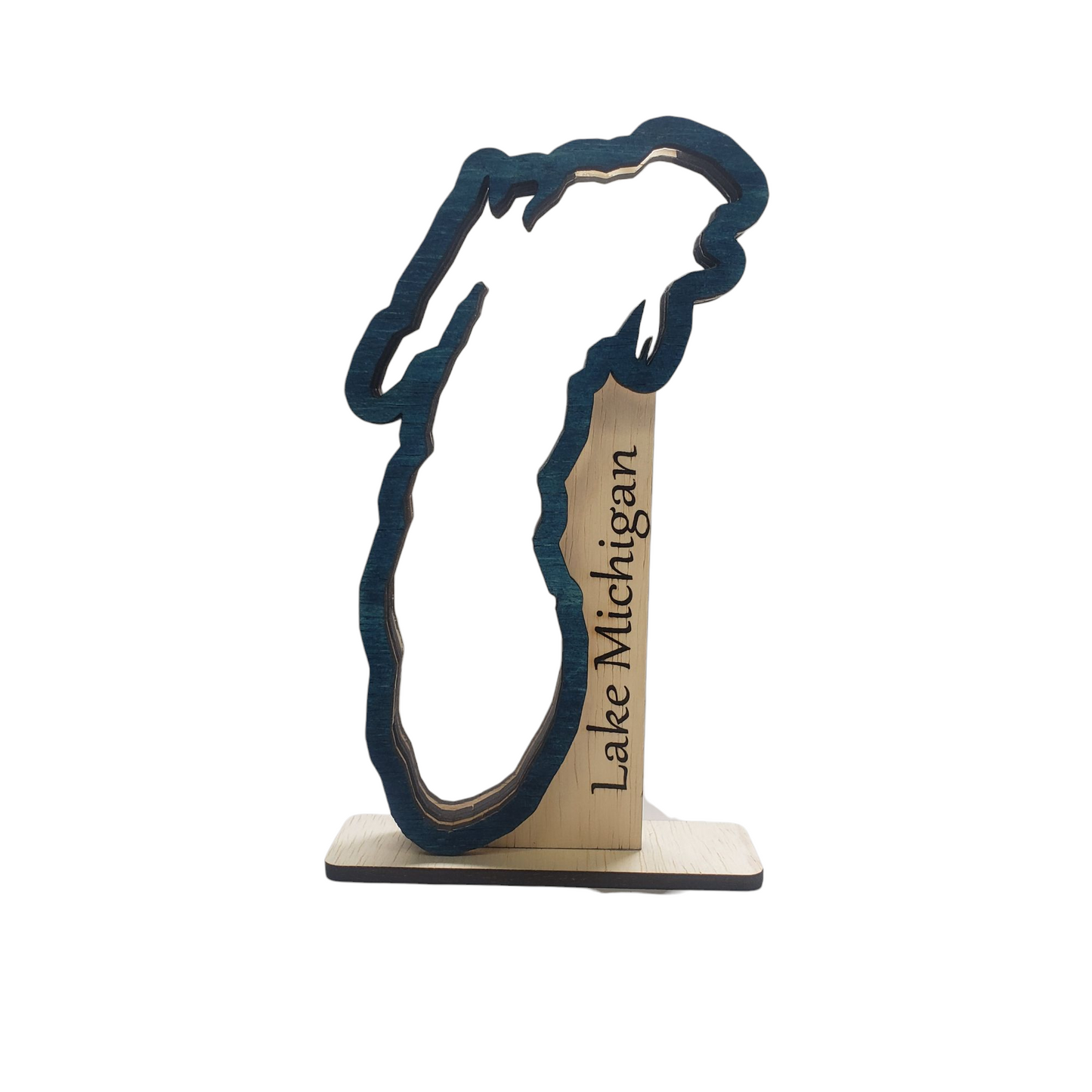 Lake Michigan Sea Glass Shadowbox Display, Single Sided, Double Sided Shelf Sitter, Standard and High Capacity, Medium