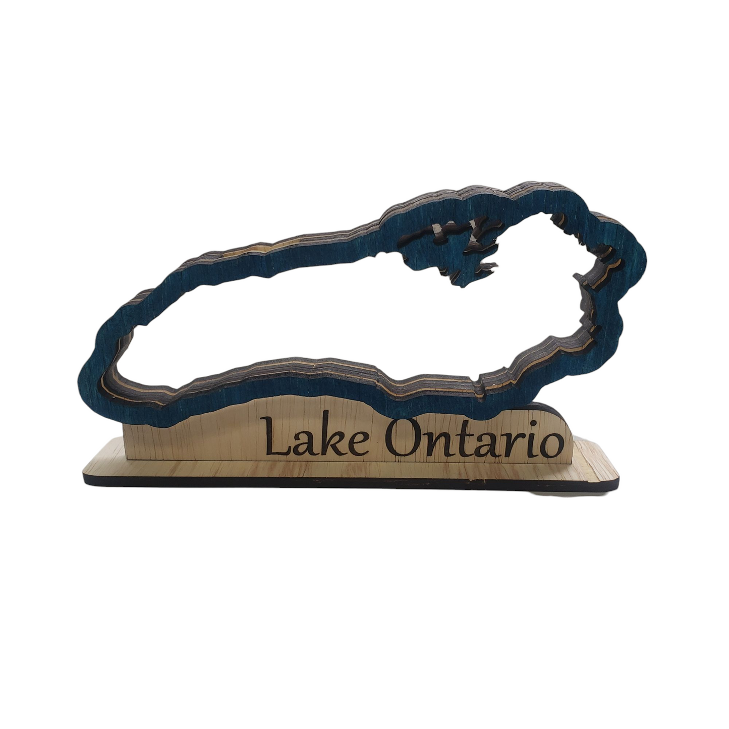 Lake Ontario Sea Glass Shadowbox Display, Single Sided, Double Sided Shelf Sitter, Standard and High Capacity, Medium