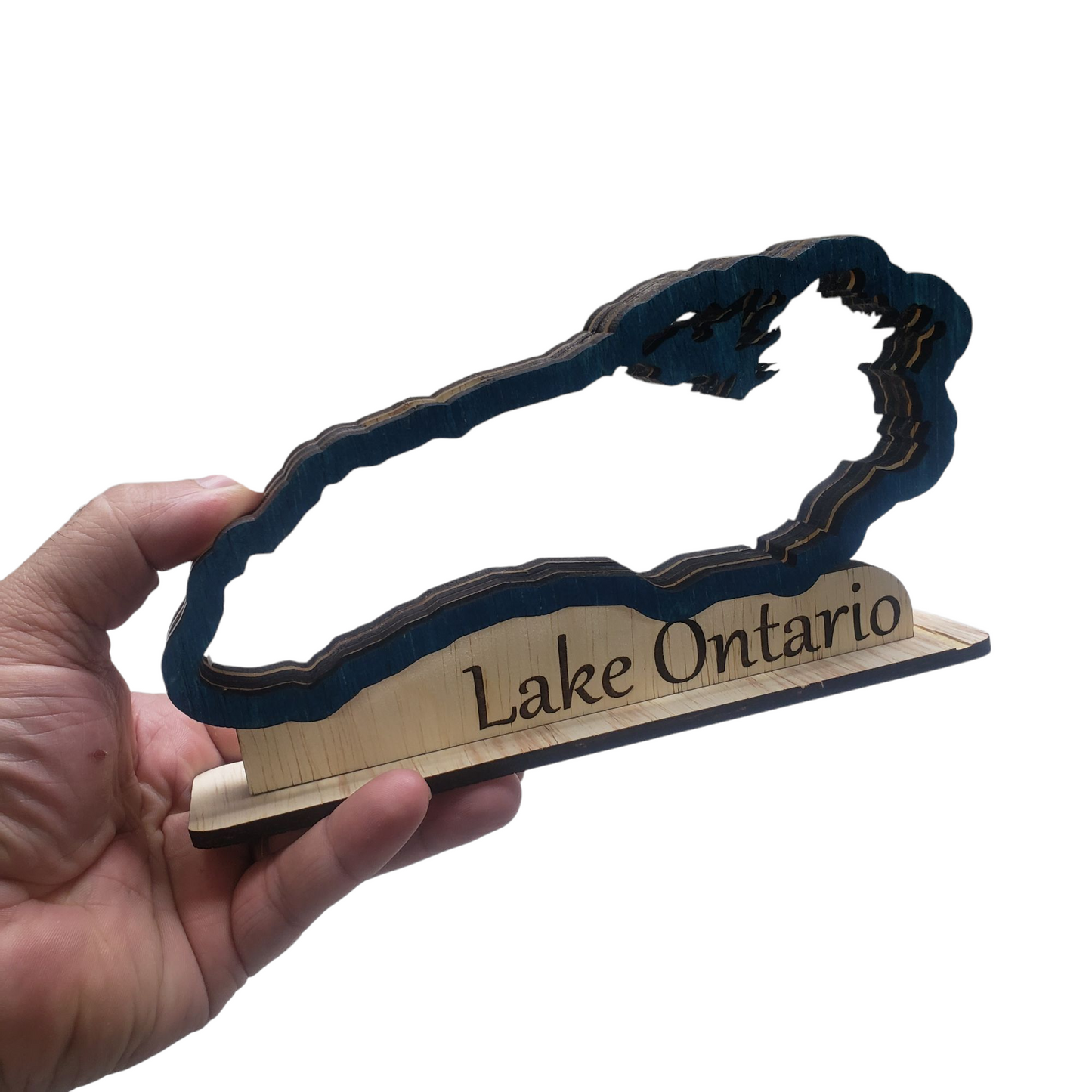 Lake Ontario Sea Glass Shadowbox Display, Single Sided, Double Sided Shelf Sitter, Standard and High Capacity, Medium