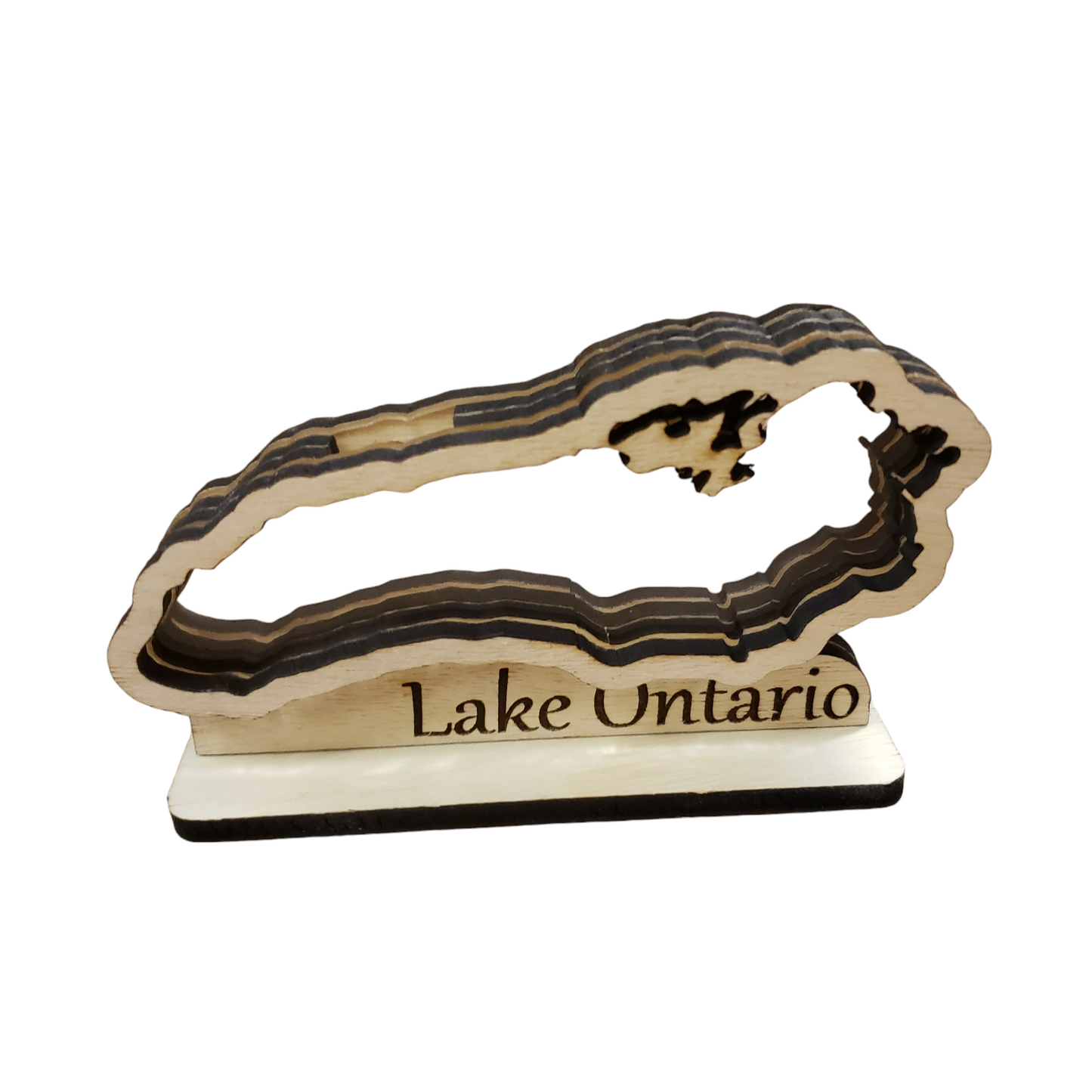 Lake Ontario Sea Glass Shadowbox Display Single Sided, Window Hanging, Double Sided Shine-Through Shelf Sitter, LED Night Light, Small (Copy)