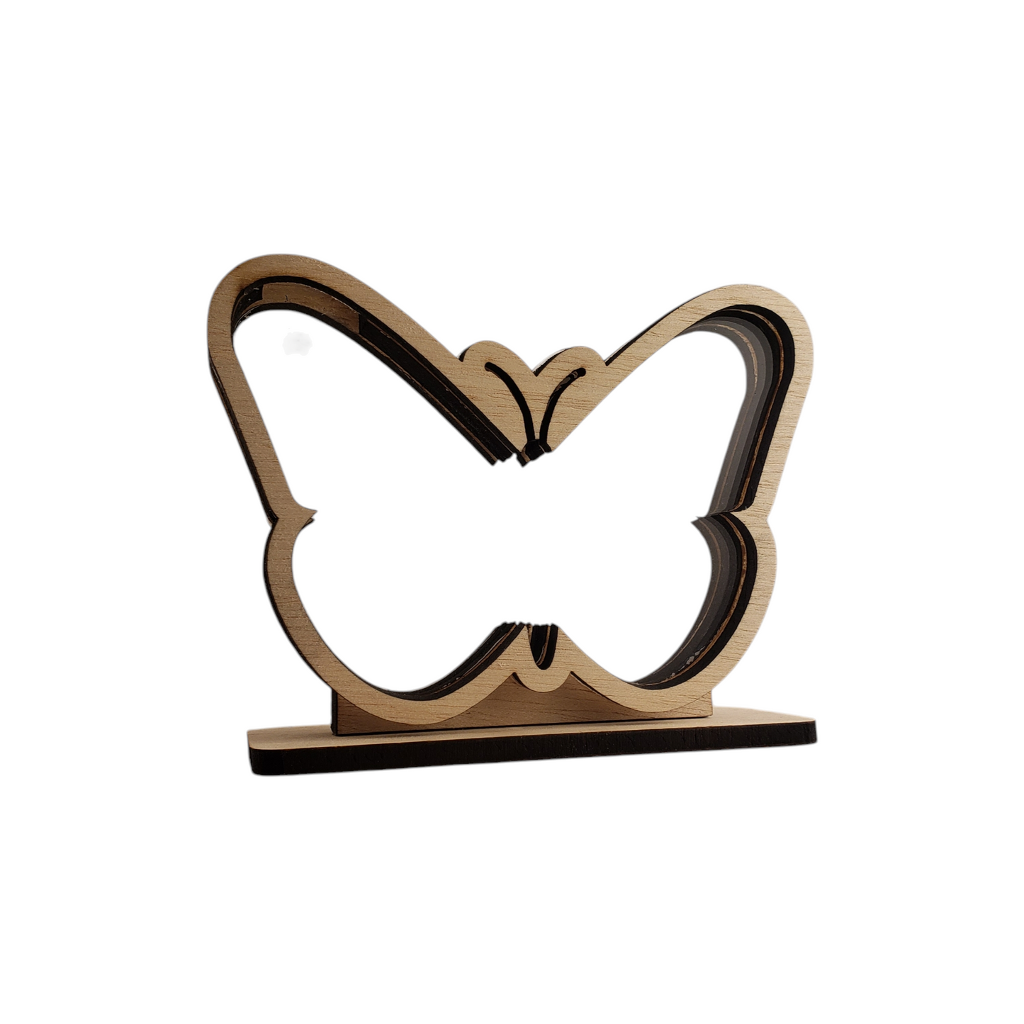 Butterfly Sea Glass Shadowbox Display Single Sided, Window Hanging, Double Sided, LED Night Light, Small