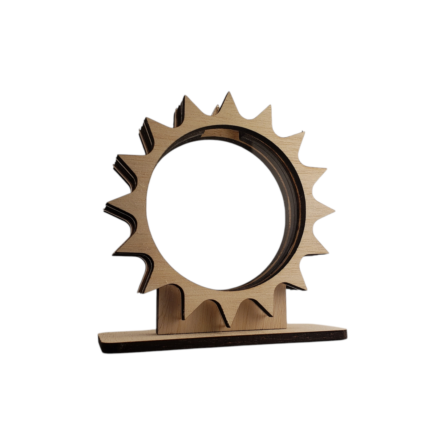 Sun Sea Glass Shadowbox Display Single Sided, Window Hanging, Double Sided, LED Night Light, Small