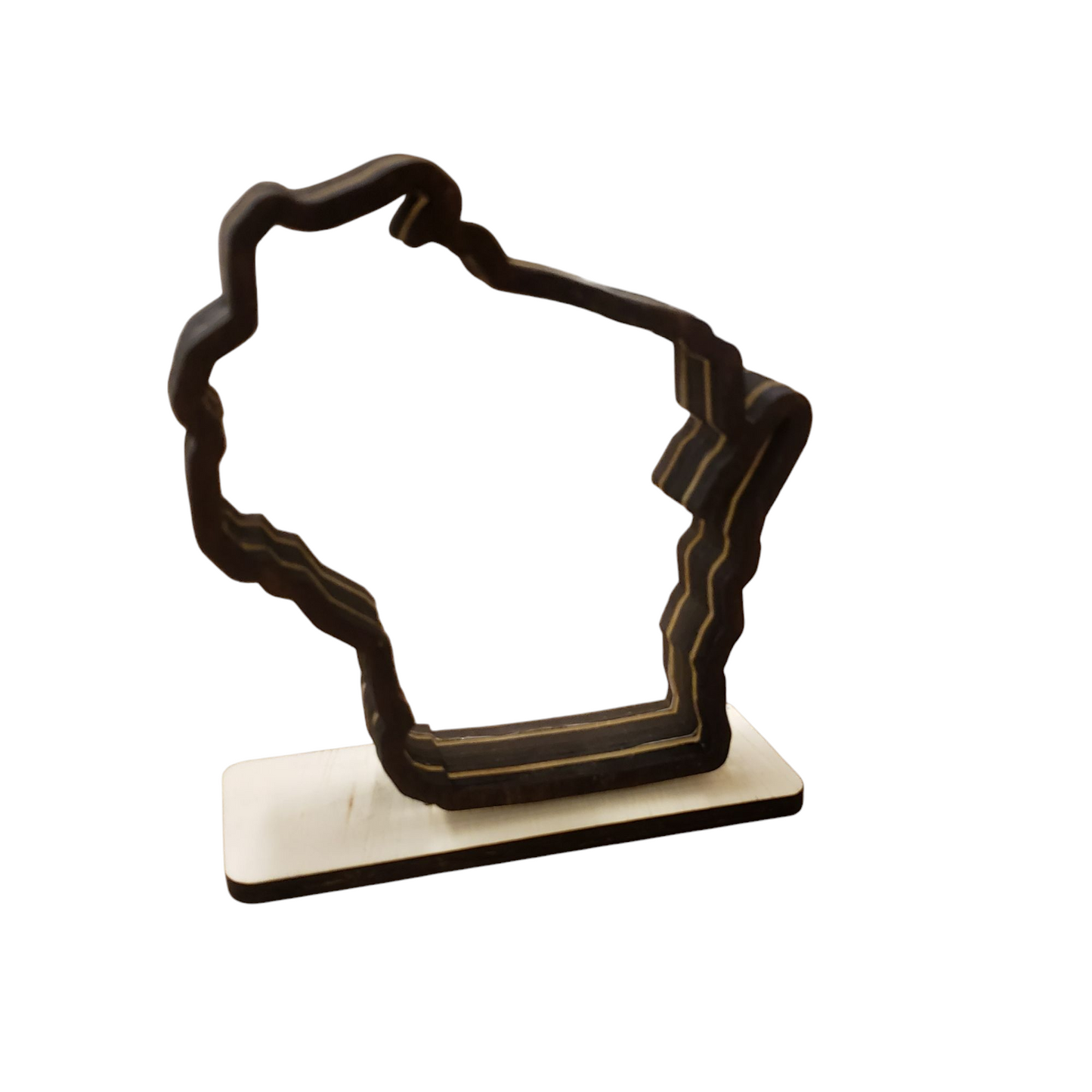 Wisconsin Sea Glass Shadowbox Display Single Sided, Window Hanging, Double Sided Shine-through Shelf Sitter, LED Light, Small