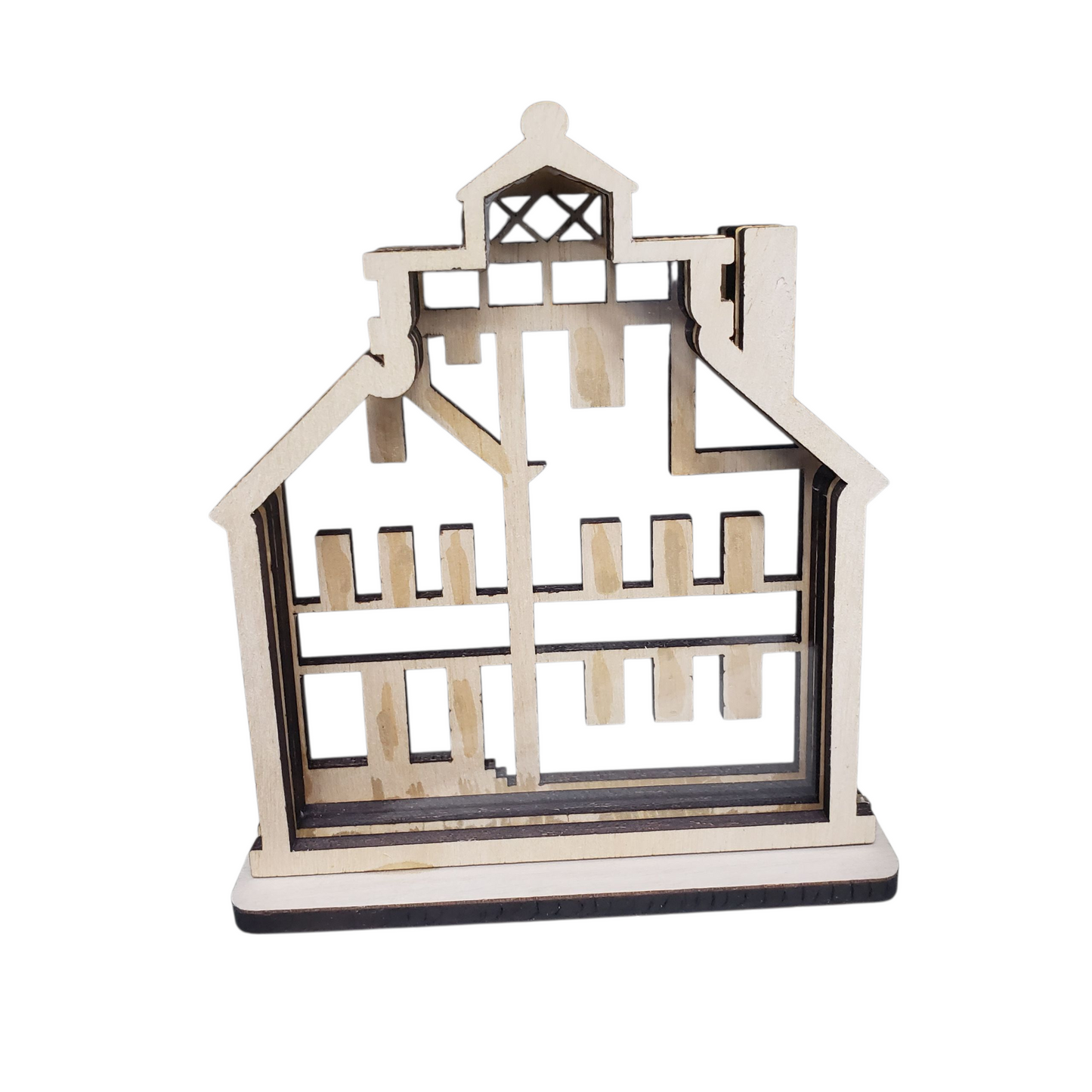 Lorain OH Lighthouse Sea Glass Shadowbox Display Single Sided, Window Hanging, Double Sided, LED Night Light, Small