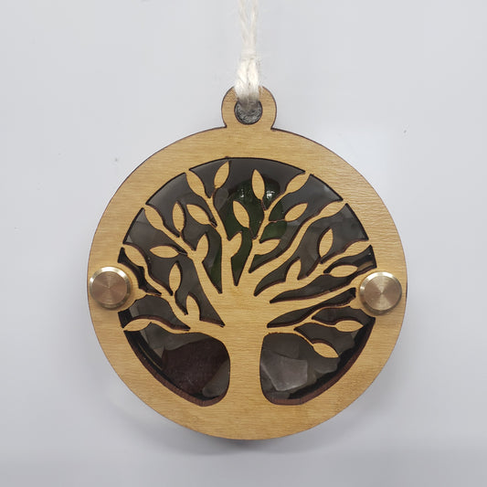 Tree of Life Sea Glass Beach Glass Shadowbox Ornament